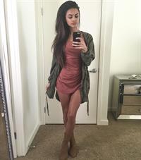 Sophia Miacova taking a selfie