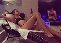 Candice Blackburn in a bikini