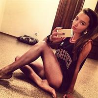 Polina Litvinova taking a selfie