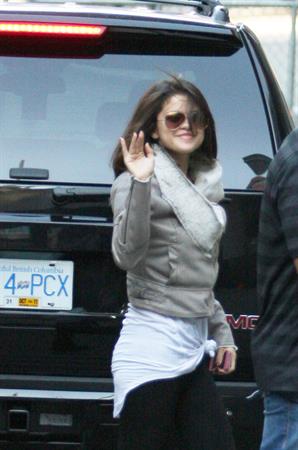 Selena Gomez gets her hair done at Blo in Vancouver on October 14, 2011