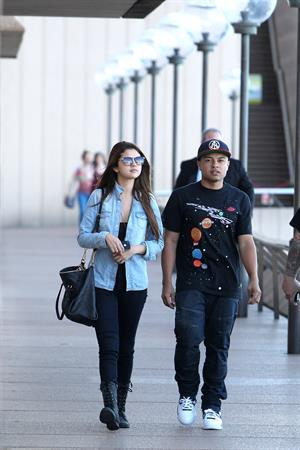 Selena Gomez goes shopping around Bondi Beach in Sydney on July 17, 2012 
