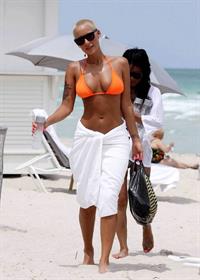 Amber Rose in a bikini