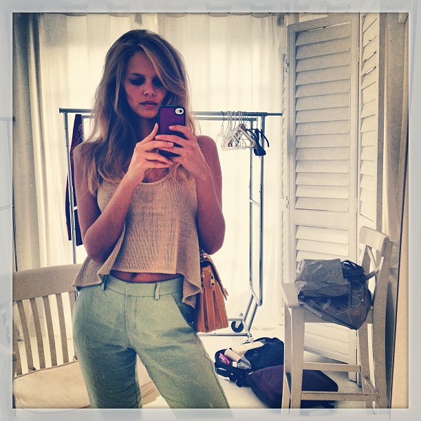 Marloes Horst taking a selfie