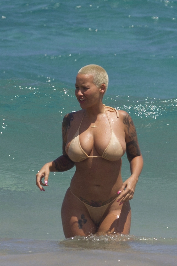 Amber Rose in a bikini
