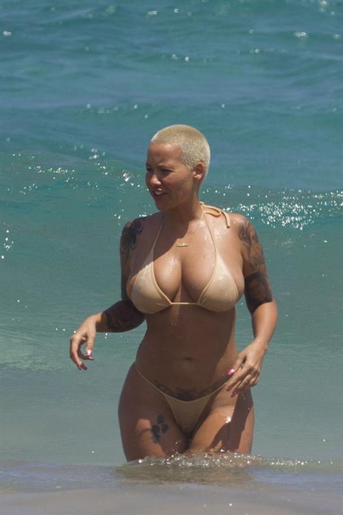 Amber Rose in a bikini