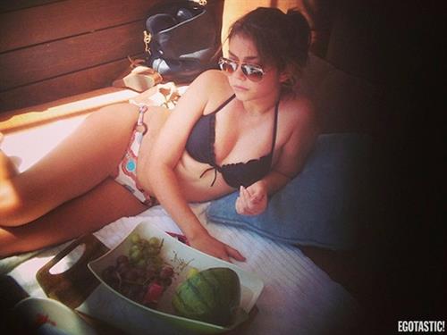 Sarah Hyland in a bikini