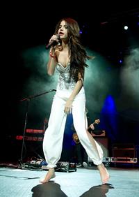 Selena Gomez KIIS FM's Jingle Ball 2010 NOKIA Theatre Los Angeles on December 5, 2010