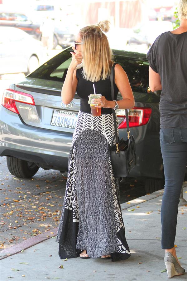 Ashley Tisdale heads to a hair salon in West Hollywood June 12, 2014