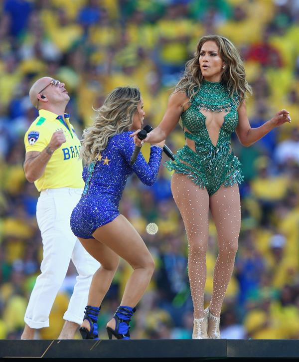 Jennifer Lopez performs during the Opening Ceremony of the 2014 FIFA World Cup Brazil June 12, 2014