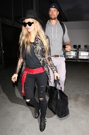 Fergie arriving at LAX, June 11, 2014