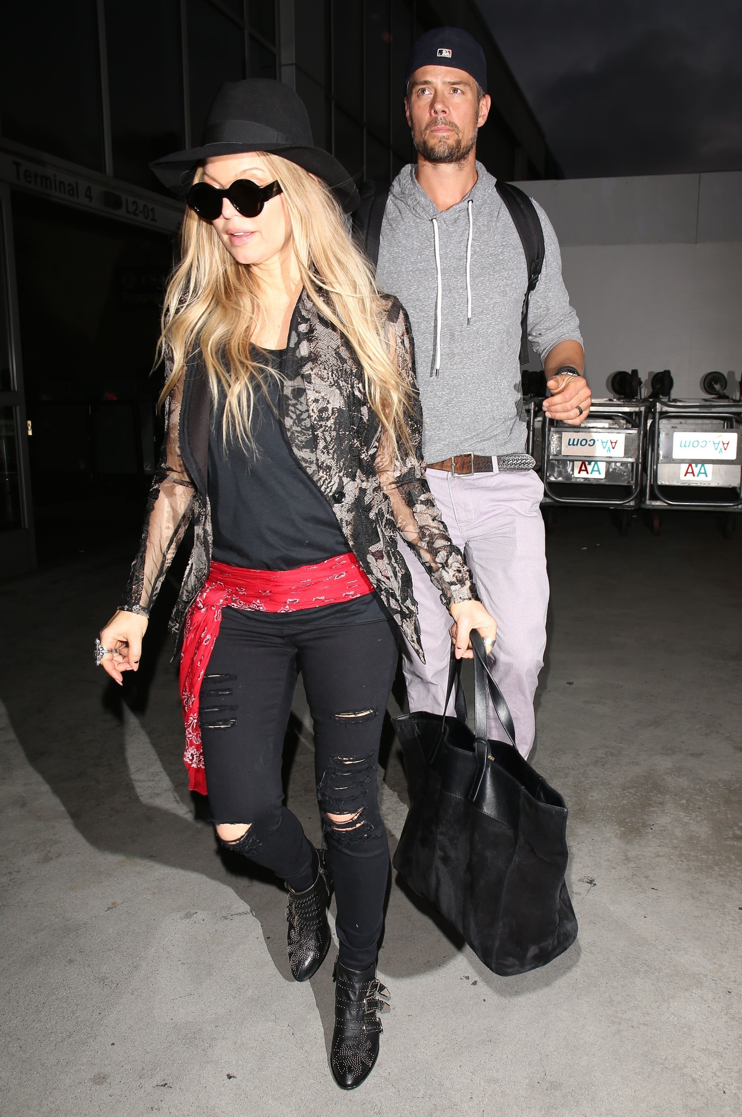 Fergie arriving at LAX, June 11, 2014