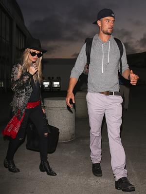 Fergie arriving at LAX, June 11, 2014