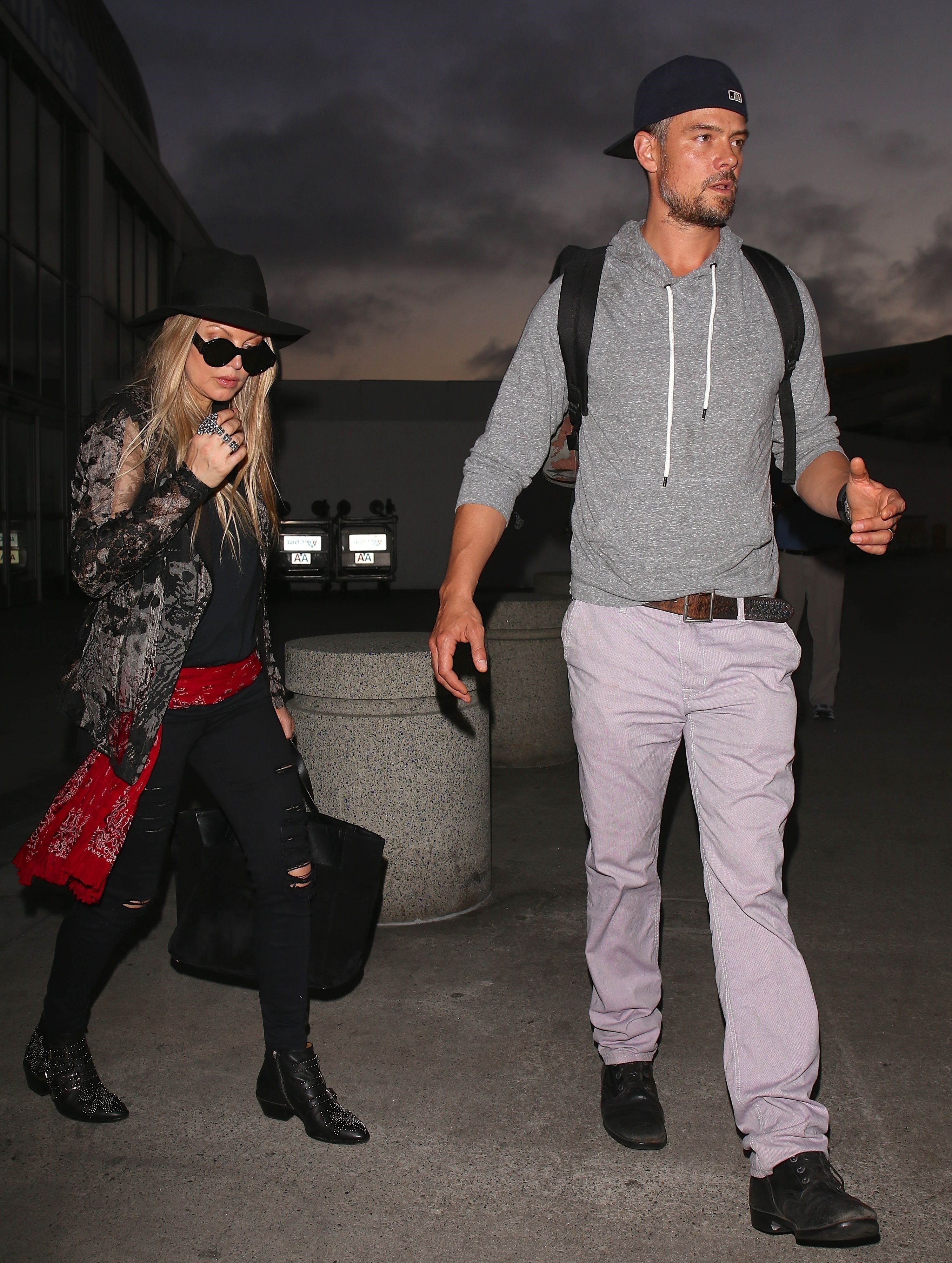 Fergie arriving at LAX, June 11, 2014