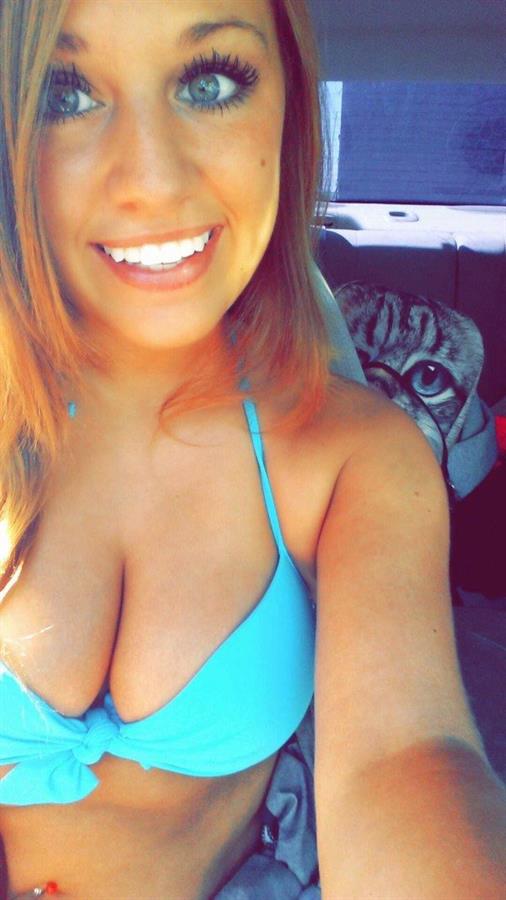 Anonymous in a bikini taking a selfie