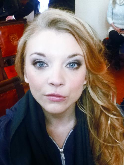 Natalie Dormer taking a selfie