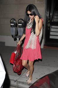 Selena Gomez leaving a salon in West Hollywood on April 6, 2012
