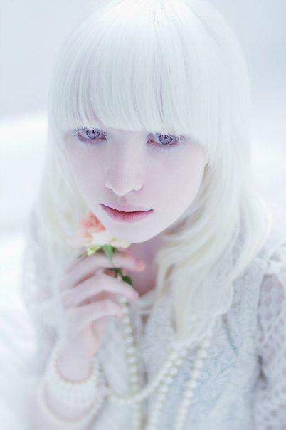 Beautiful albinos model