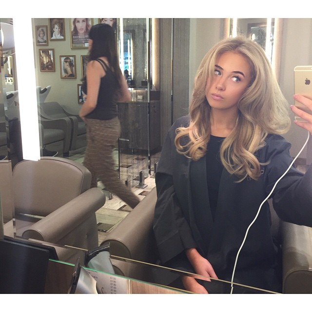 Nicola Hughes taking a selfie