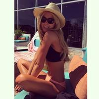 Nicola Hughes in a bikini