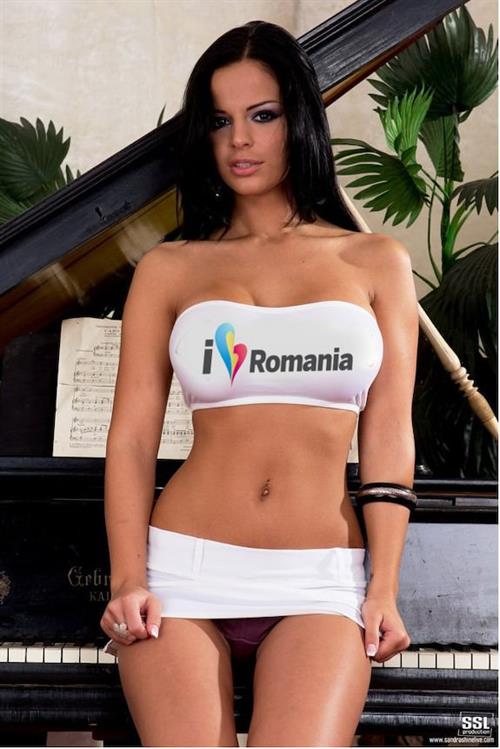 Black Angelica in a bikini