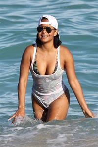 Christina Milian in a bikini