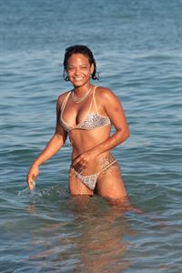 Christina Milian in a bikini