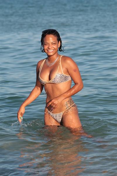 Christina Milian in a bikini