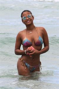 Christina Milian in a bikini
