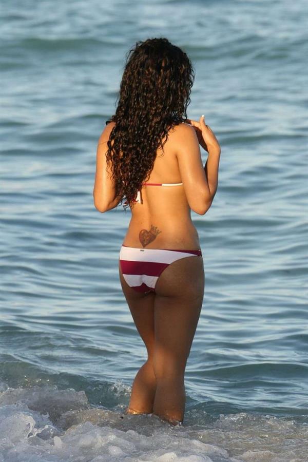 Christina Milian in a bikini - ass