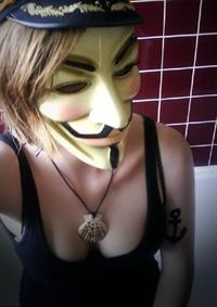 Anonymous taking a selfie