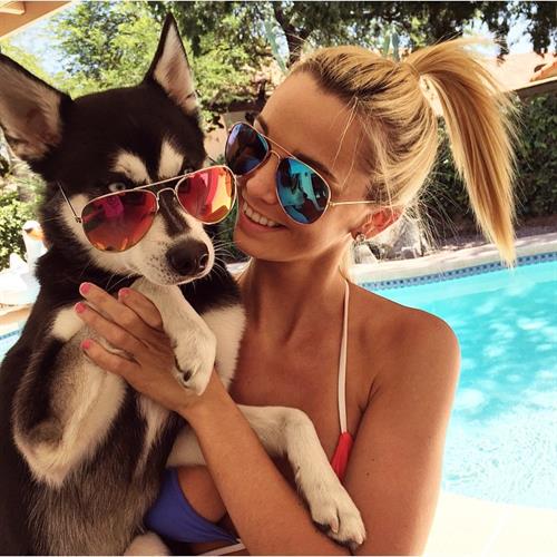 Caitlin Arnett in a bikini