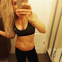 Adrienne Koleszár taking a selfie