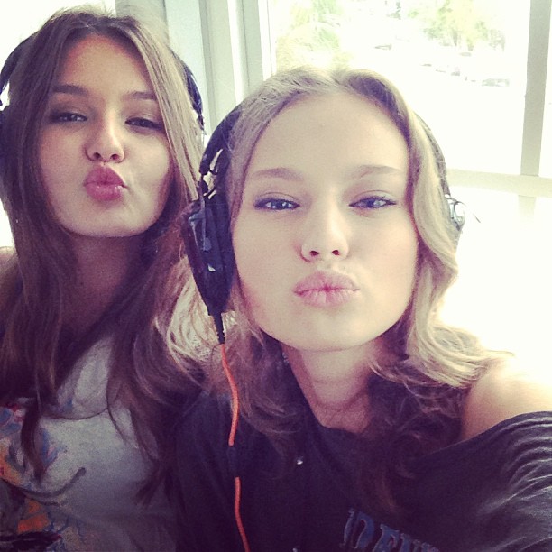 Kristina Romanova taking a selfie