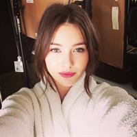 Kristina Romanova taking a selfie