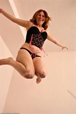 Ginger Blaze in lingerie