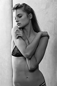 Bridget Malcolm in lingerie