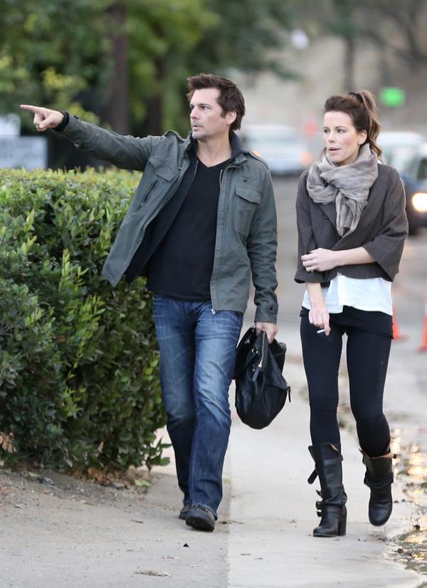 Kate Beckinsale headed to a high school football game in Studio City 11/10/12