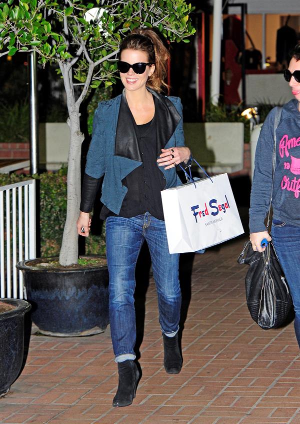 Kate Beckinsale was spotted shopping with a friend at Fred Segal in Santa Monica January 29, 2013