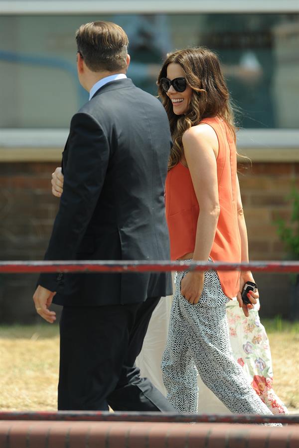 Kate Beckinsale Richard Beckinsale plaque unveiled at College House Junior School in Nottingham July 17-2013 