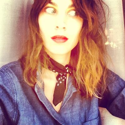 Alexa Chung taking a selfie