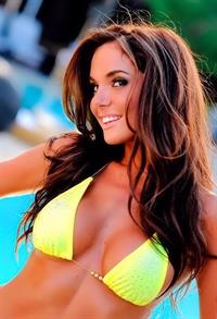 Hillary Fisher in a bikini