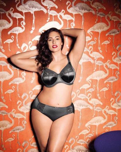 Ashley Graham in lingerie