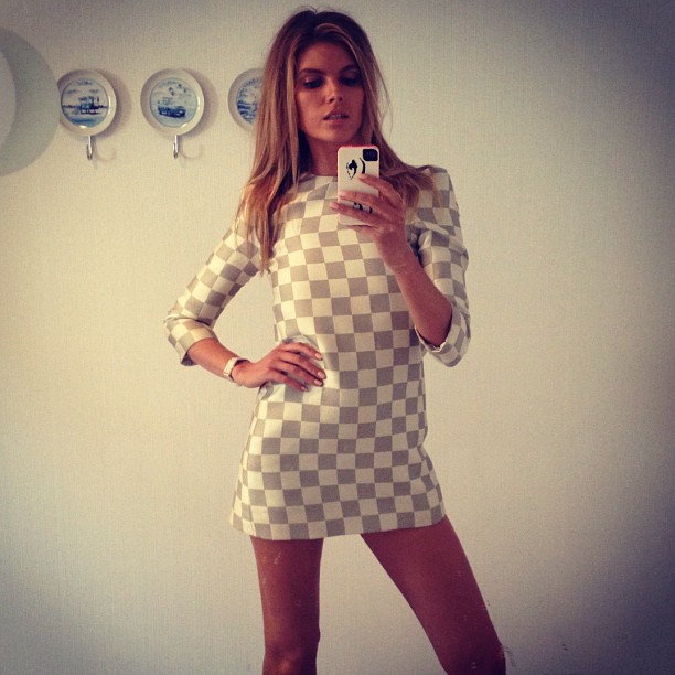 Maryna Linchuk taking a selfie
