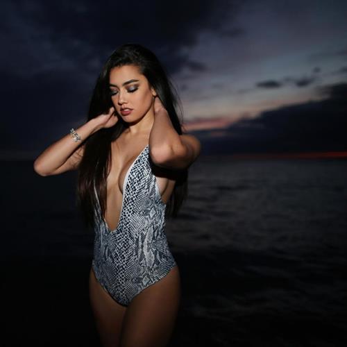 Katie Daly in a bikini