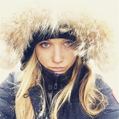 Katrina Bowden taking a selfie