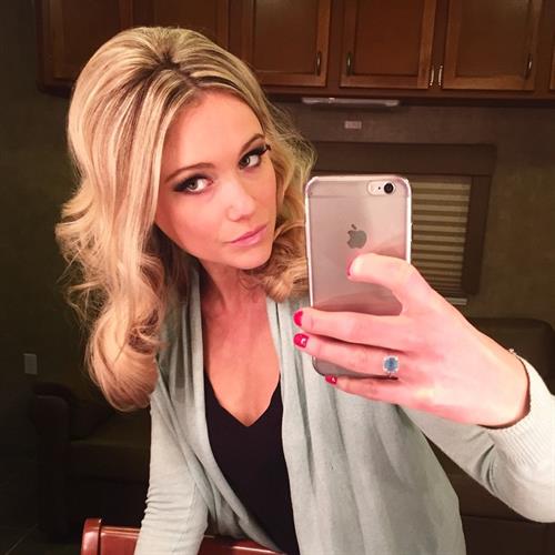 Katrina Bowden taking a selfie