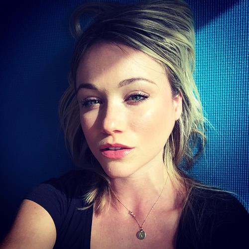 Katrina Bowden taking a selfie