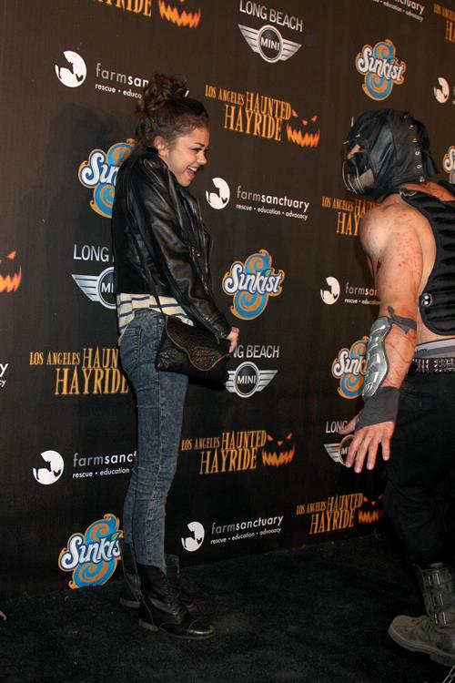 Sarah Hyland 4th annual Haunted Hayride LA 10/7/12 