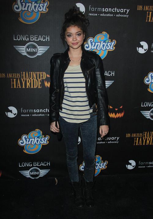 Sarah Hyland 4th annual Haunted Hayride LA 10/7/12 