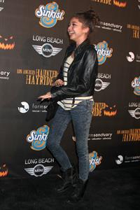 Sarah Hyland 4th annual Haunted Hayride LA 10/7/12 